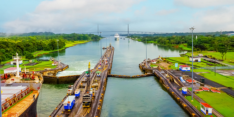 A view of the Panama Canal